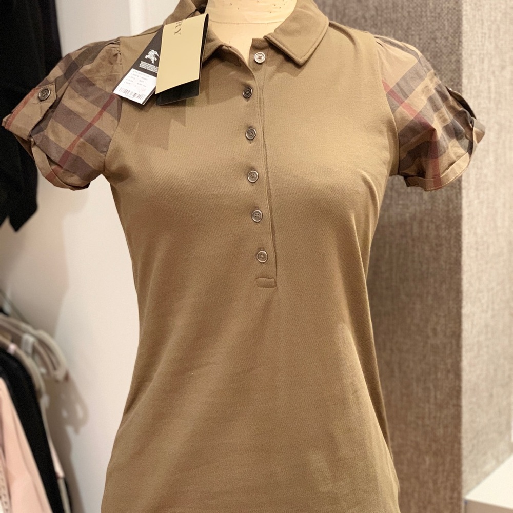Brand New WITH Tags- Burberry cap sleeved shirt